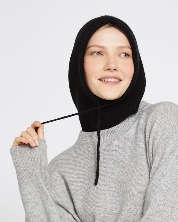 Dunnes Stores | Black Carolyn Donnelly The Edit Cashmere Blend Hooded Snood
