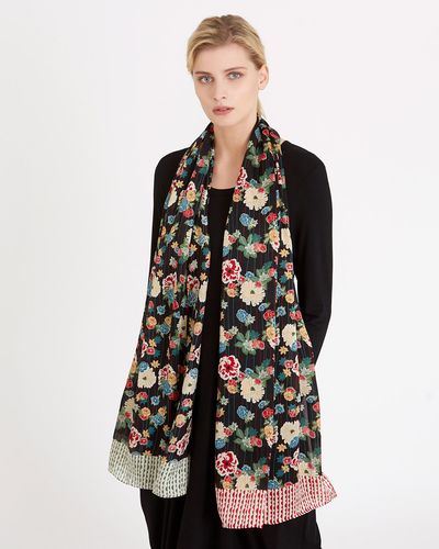 Carolyn Donnelly The Edit Floral Silk Scarf thumbnail