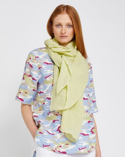 Carolyn Donnelly The Edit Lime Linen Scarf