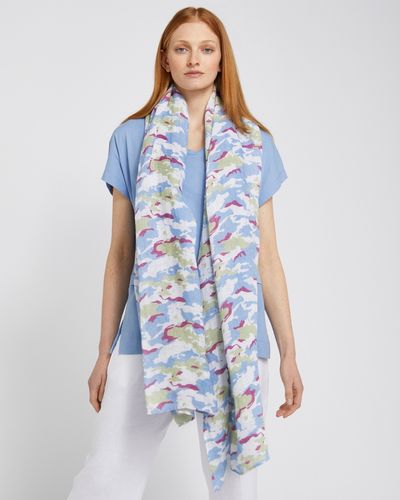 Carolyn Donnelly The Edit Camo Print Linen Scarf