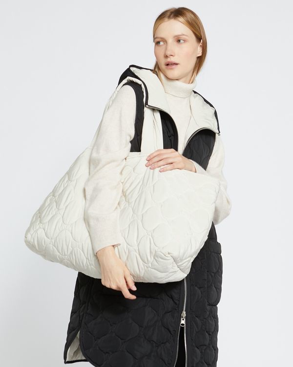 Dunnes Stores | Stone Carolyn Donnelly The Edit Stone Quilted Tote Bag