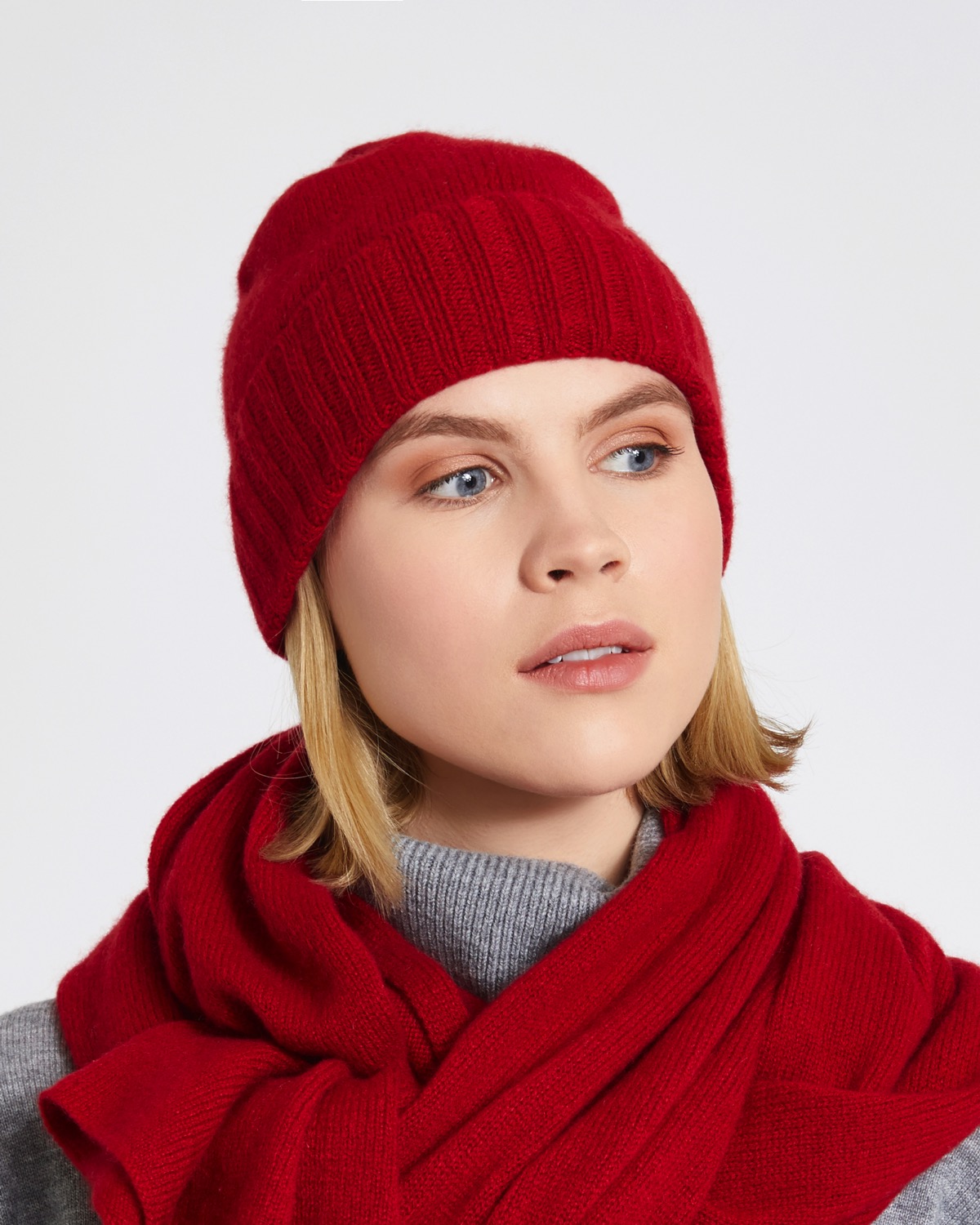 Dunnes Stores | Red Carolyn Donnelly The Edit Cashmere Hat