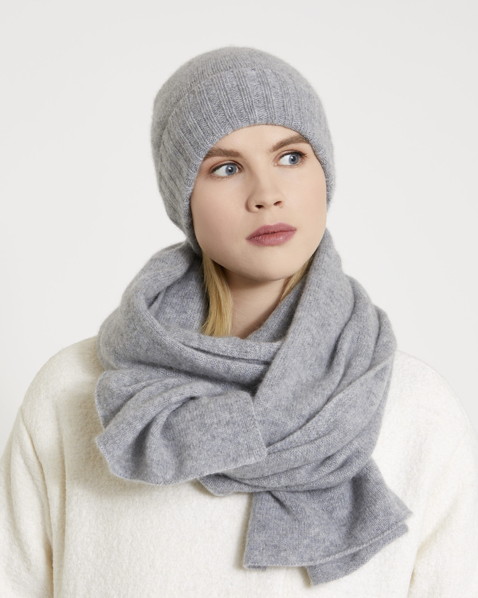 Dunnes Stores | Grey Carolyn Donnelly The Edit Cashmere Scarf
