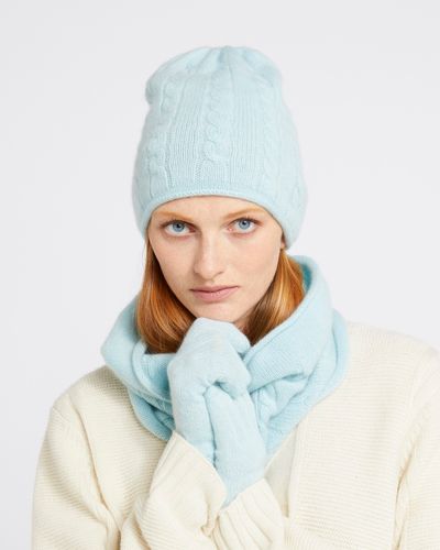 Carolyn Donnelly The Edit 100% Cashmere Cable Knit Snood thumbnail