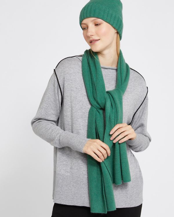 Carolyn Donnelly The Edit Green Cashmere Scarf
