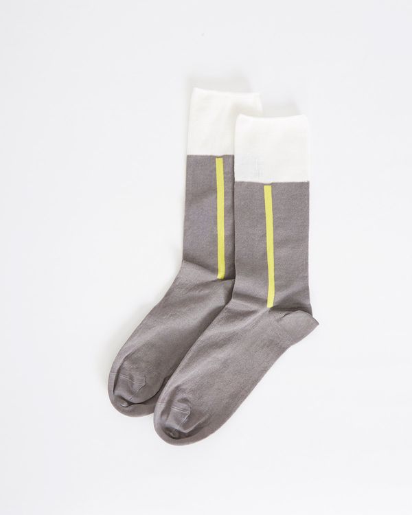 Carolyn Donnelly The Edit Yellow Contrast Sock