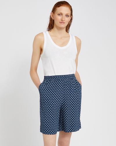 Carolyn Donnelly The Edit Navy Print Shorts