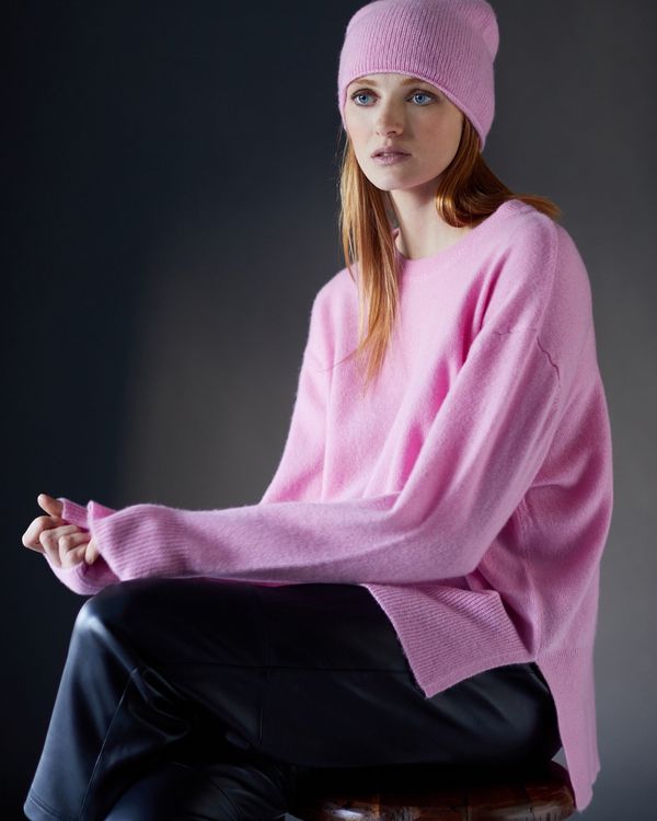 Carolyn Donnelly The Edit 100% Cashmere Oversized Crew Sweater