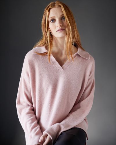 Carolyn Donnelly The Edit 100% Cashmere Collar Sweater