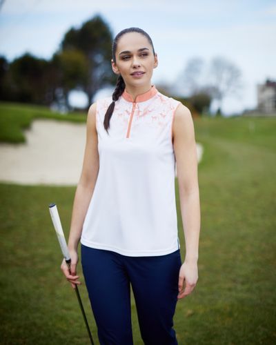 Pádraig Harrington Golf Sleeveless Ombre Polo Shirt