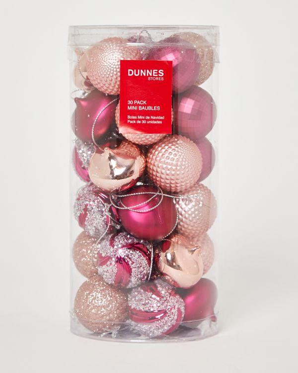Mini Baubles - Pack Of 30