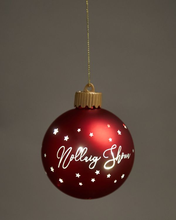 Battery Operated Light Up Bauble Decoration