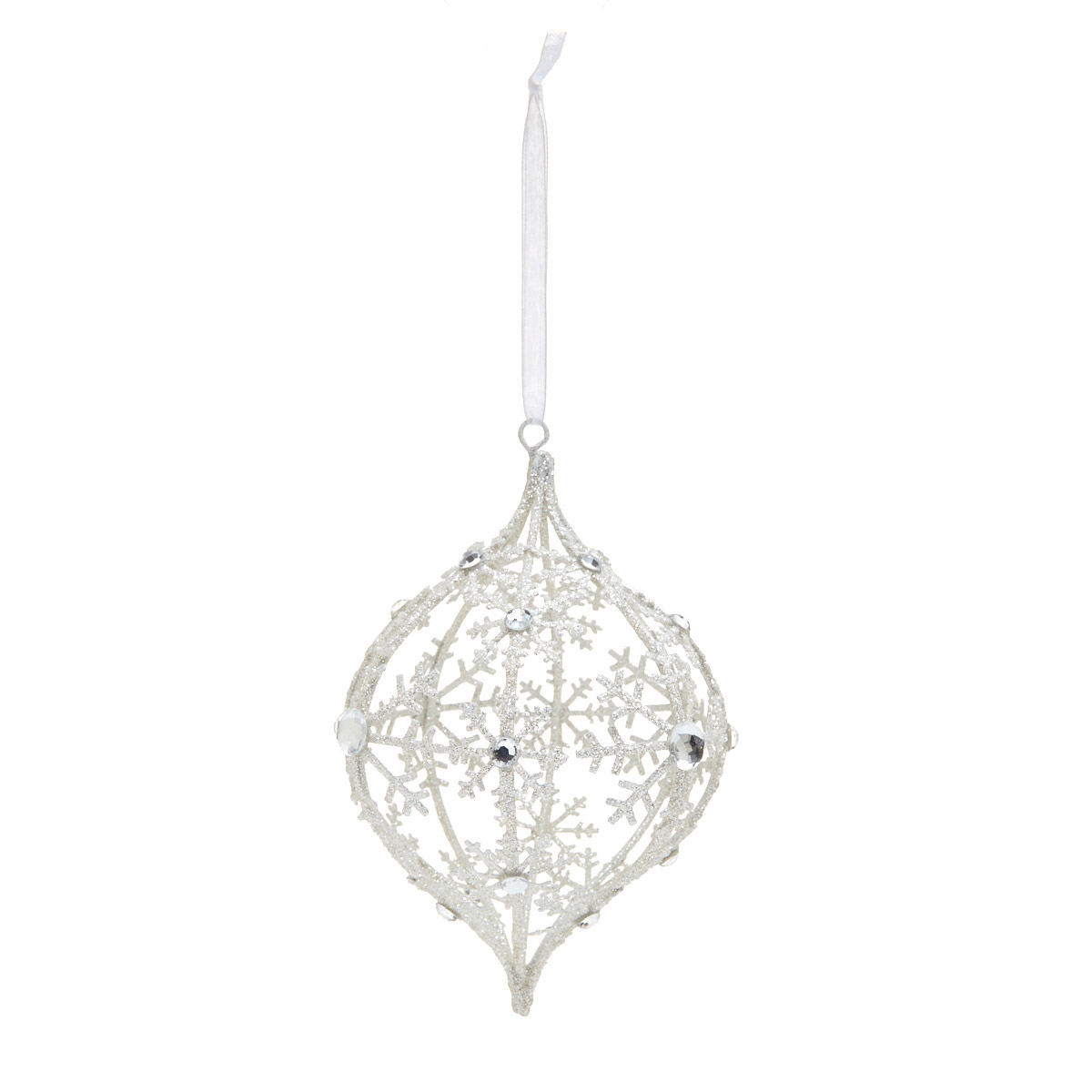 Dunnes Stores | Silver Snowflake Bauble