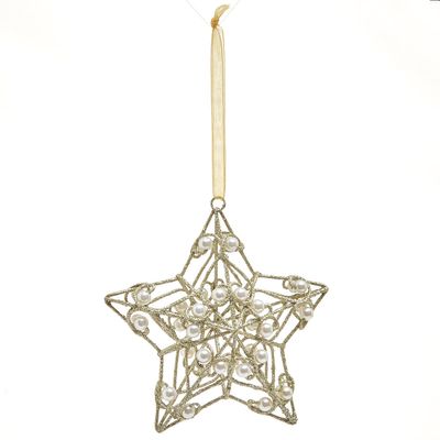 Star Decoration With Pearls thumbnail
