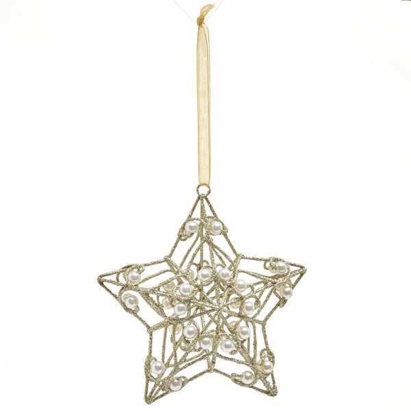 Star Decoration With Pearls