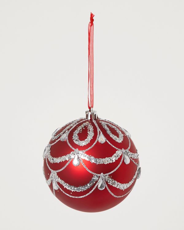 Red-Glitter Bauble