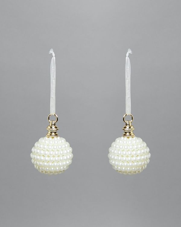 Pearl Bauble - Pack Of 2