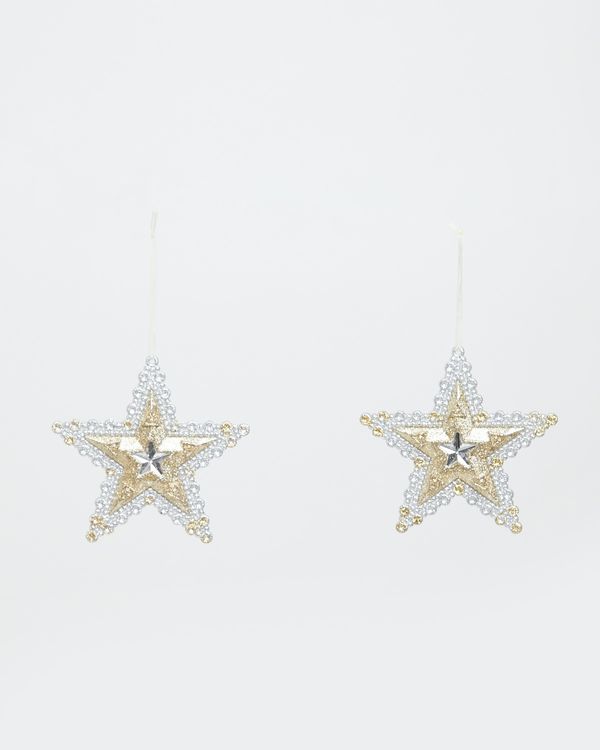 Star Decoration - Pack Of 2