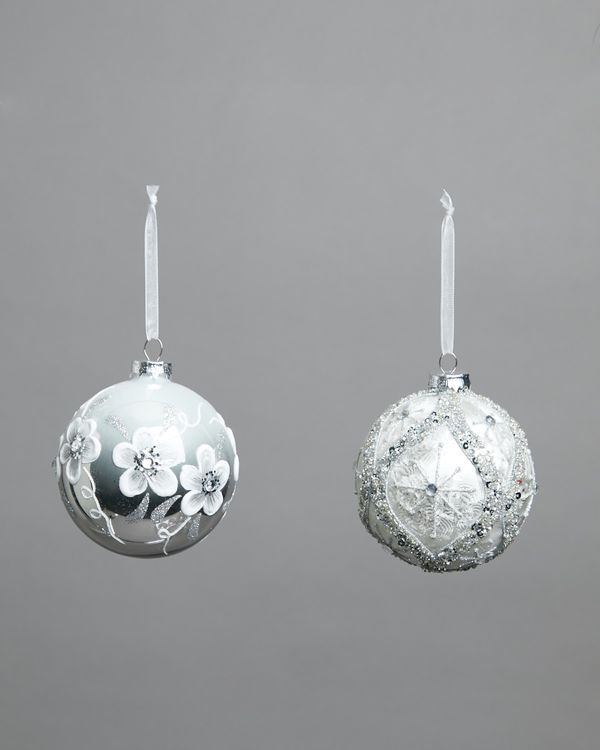 Matte And Shiny Decorations - Pack Of 2