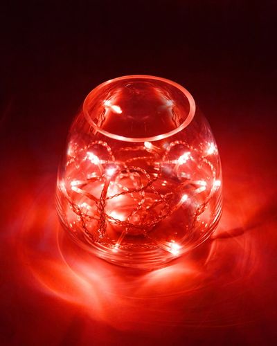 LED Battery-Operated Red Lights - Set Of 20 thumbnail