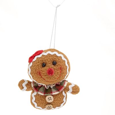 Gingerbread Novelty Plush Hanging Decoration thumbnail