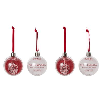 Photo Bauble - Pack Of 4 thumbnail