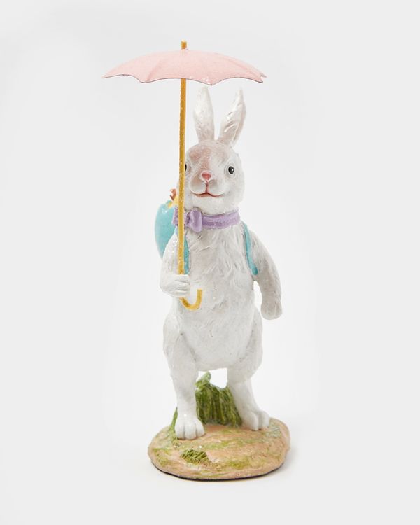 Resin Bunny With Umbrella