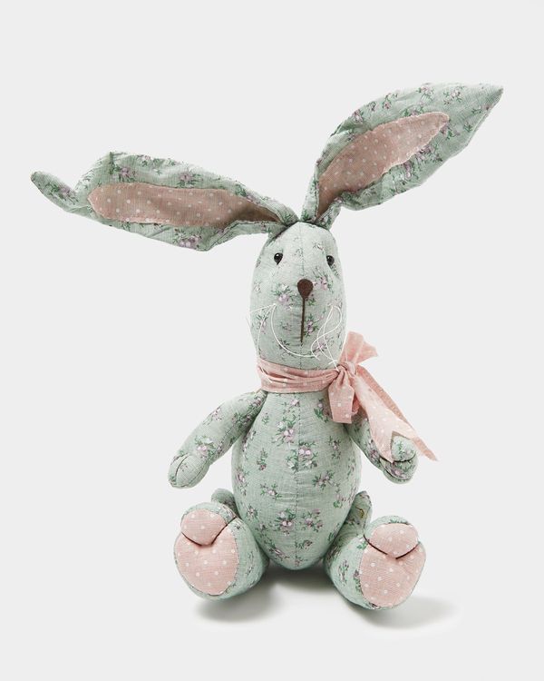 Floral Plush Bunny