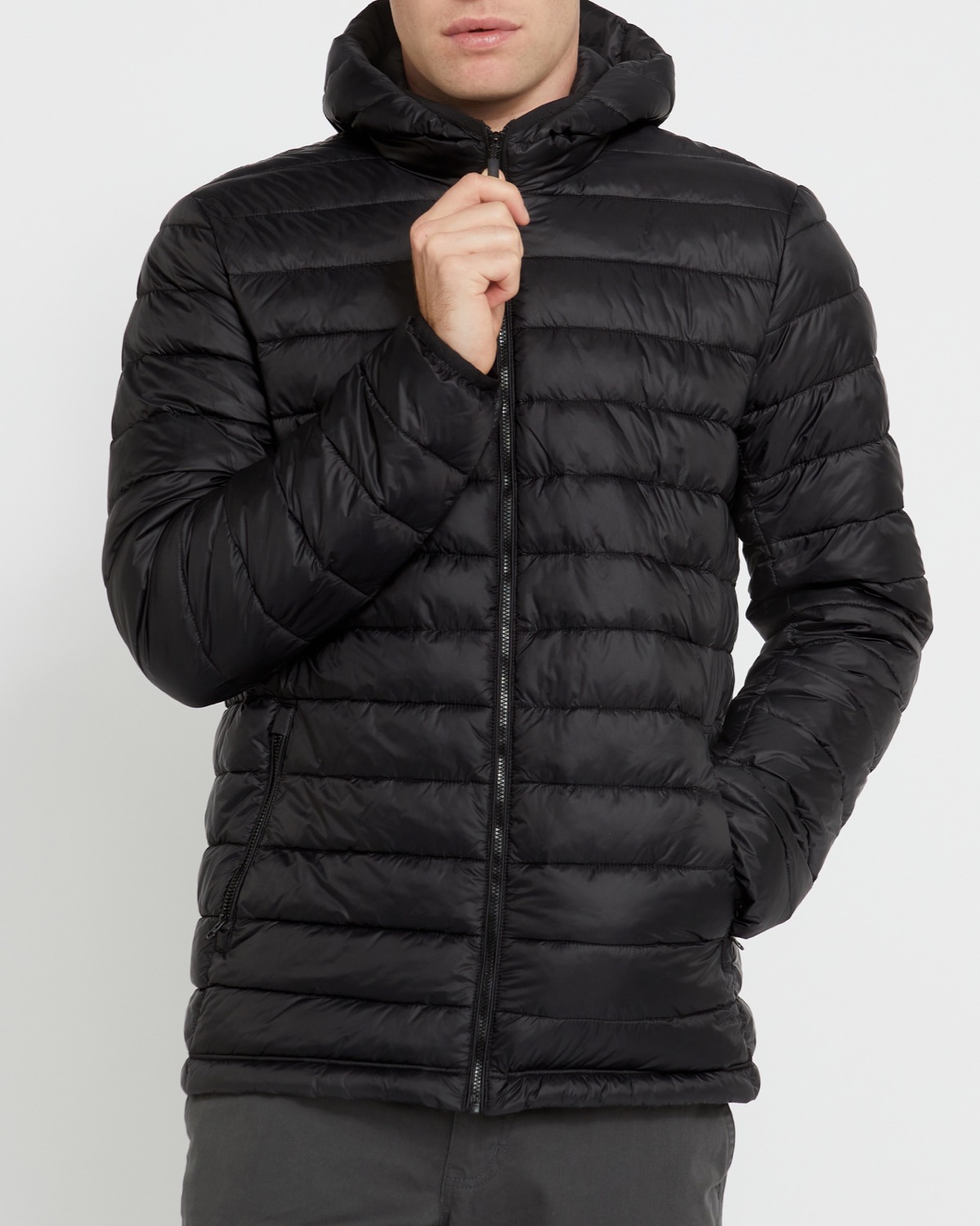 Dunnes Stores | Black Superlight Hooded Jacket