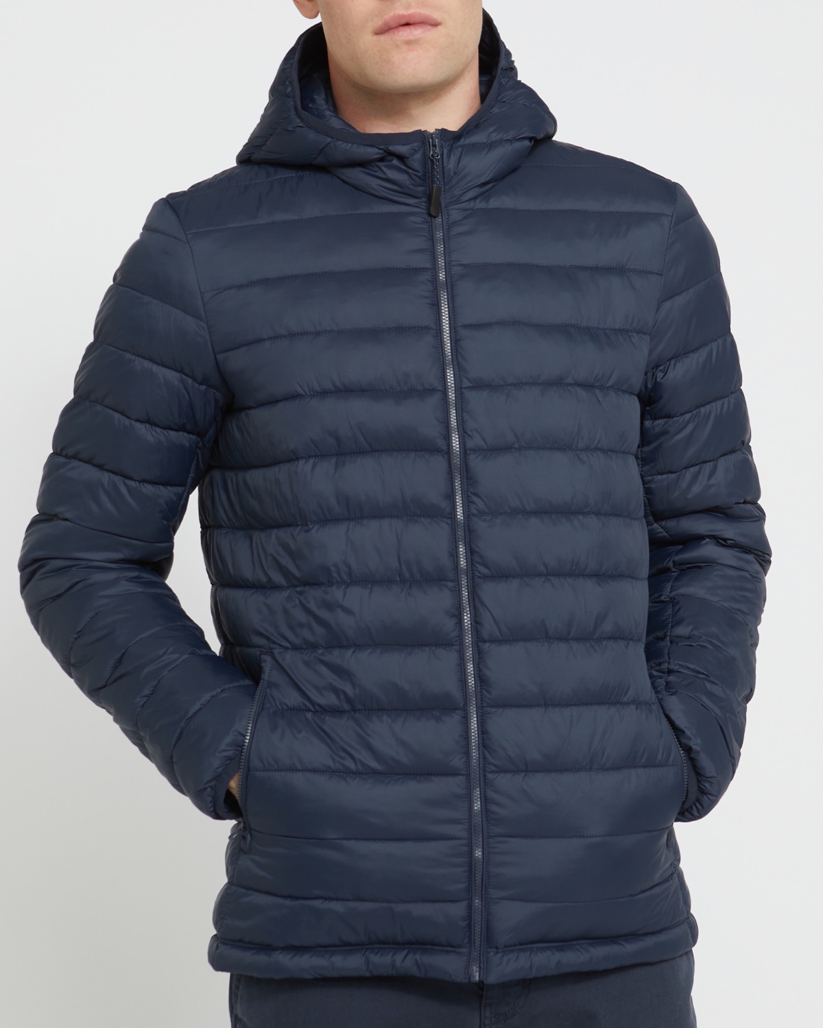 Dunnes Stores | Navy Superlight Hooded Jacket