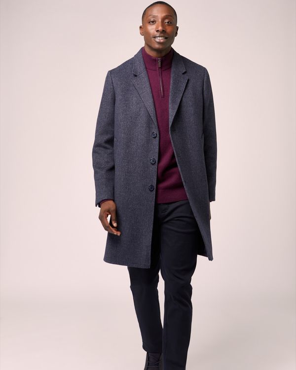 Dunnes Stores | Charcoal Wool Overcoat