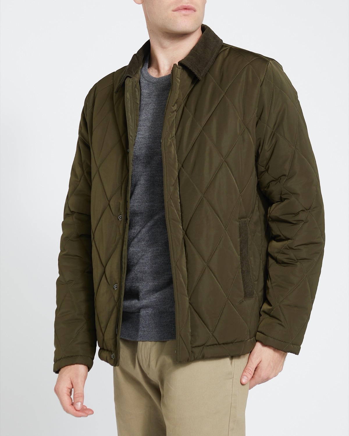 Dunnes Stores | Khaki Quilted Jacket