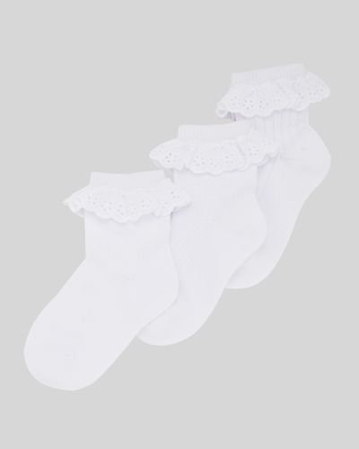 Baby Cotton Lace Socks - Pack Of 3 thumbnail