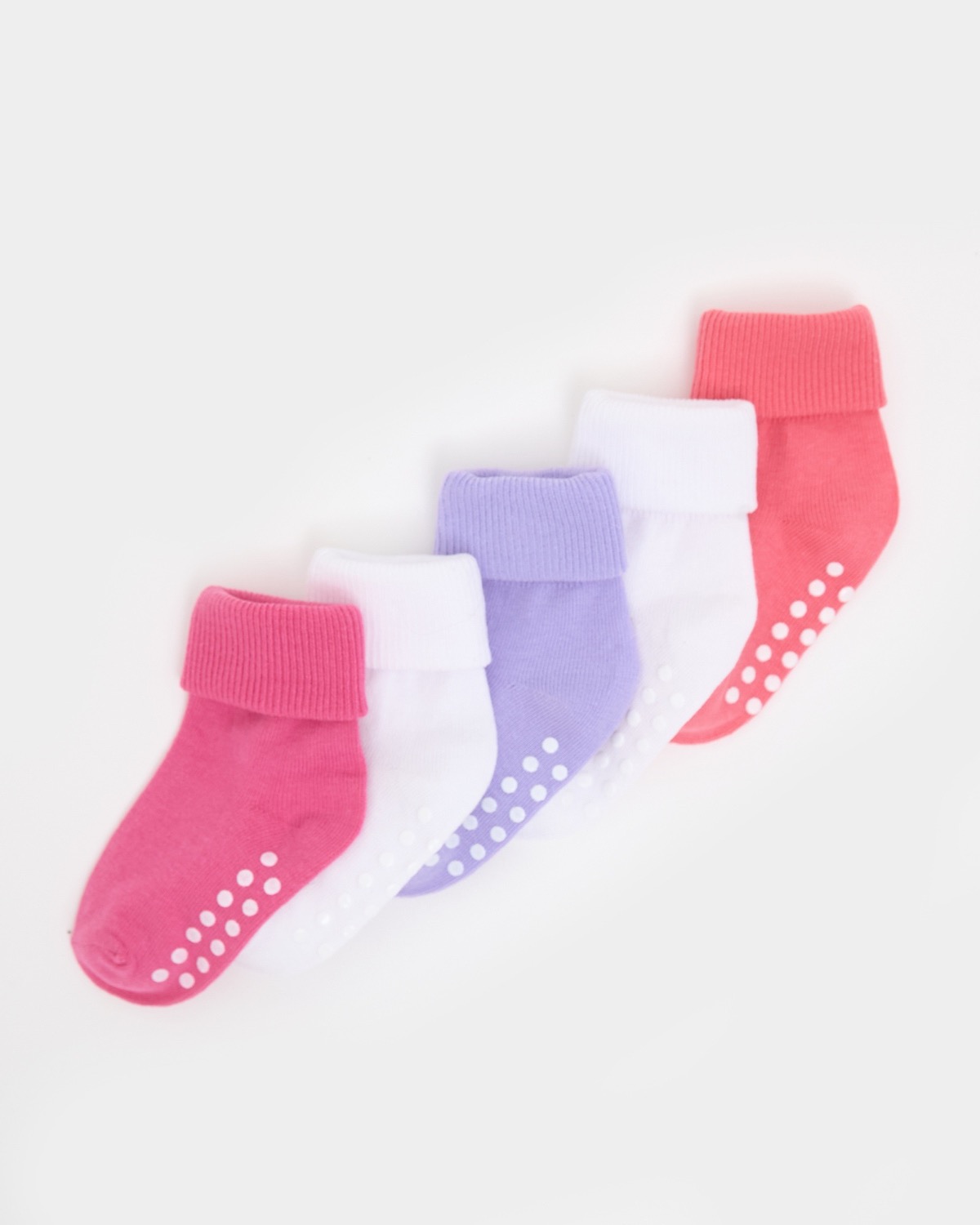 Dunnes Stores | Multi Baby Girls Tot Socks - Pack Of 5