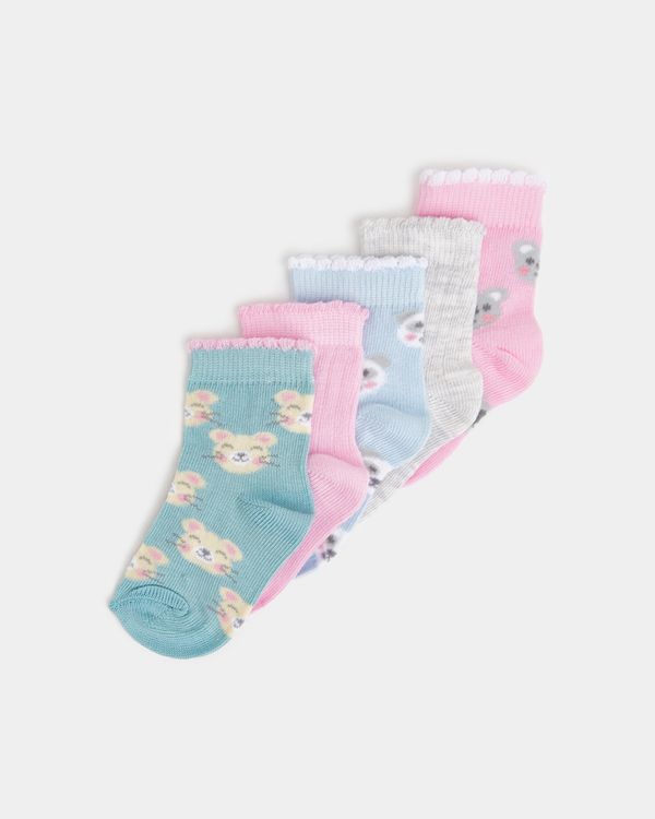 Baby Girls Design Socks - Pack of 5