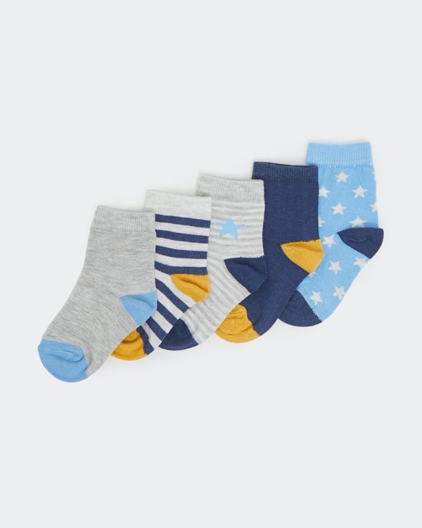 Baby Boys Design Sock- Pack Of 5