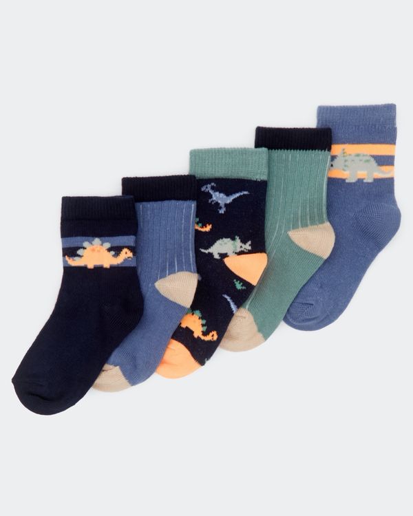 Baby Boys Design Socks - Pack Of 5