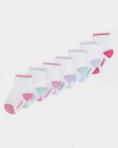 Baby Girls Cotton-Rich Socks - Pack Of 7