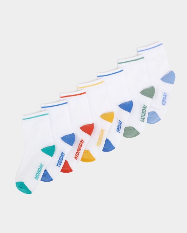 Baby Boys' Cotton Rich Socks - Pack Of 7