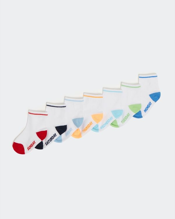 Baby Boys' Cotton Rich Socks - Pack Of 7