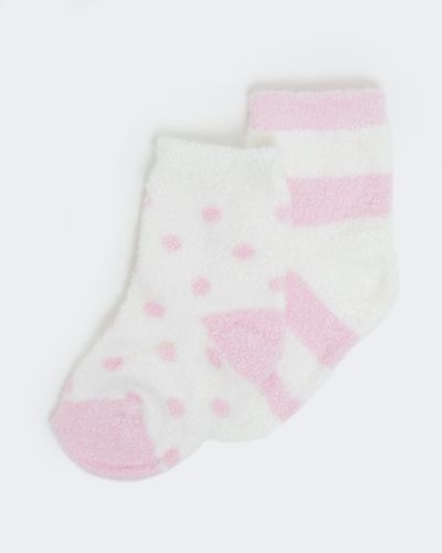 Baby Girls Fluffy Socks - pack of 2
