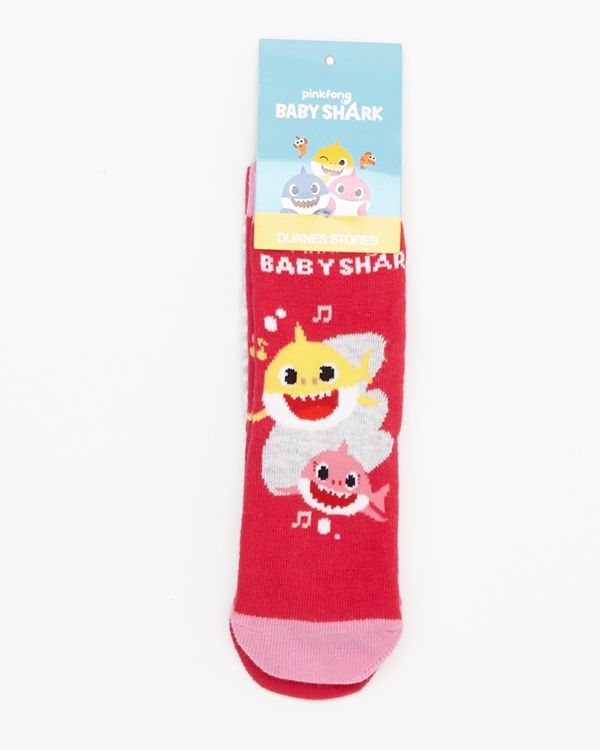 Baby Girls Baby Shark Sock - Pack of 2