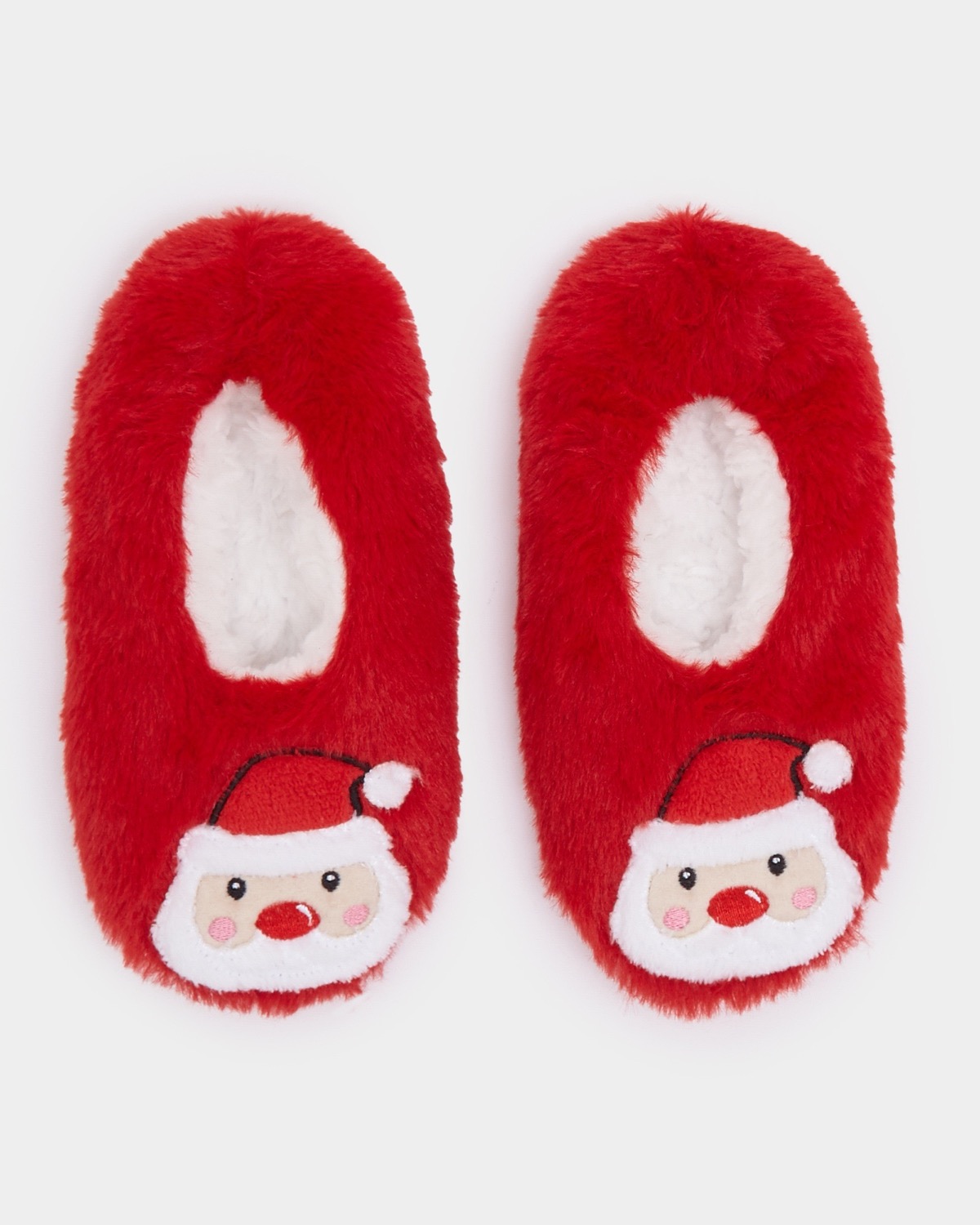 Dunnes Stores | Red Christmas Plush Slipper Socks
