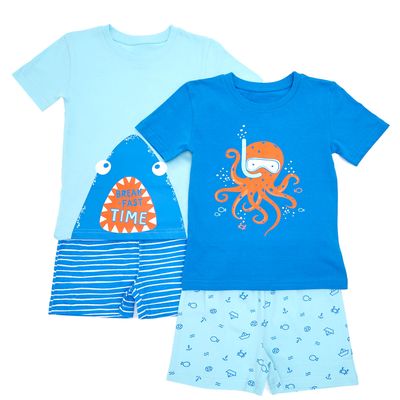 Baby Boys Short Pyjama Set - Pack Of 2 thumbnail