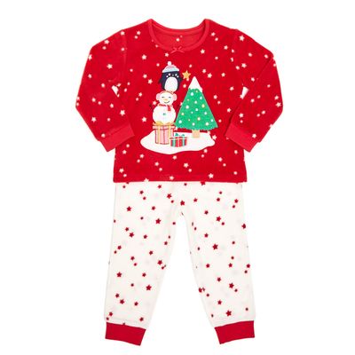 Girls Christmas Fleece Pyjamas thumbnail