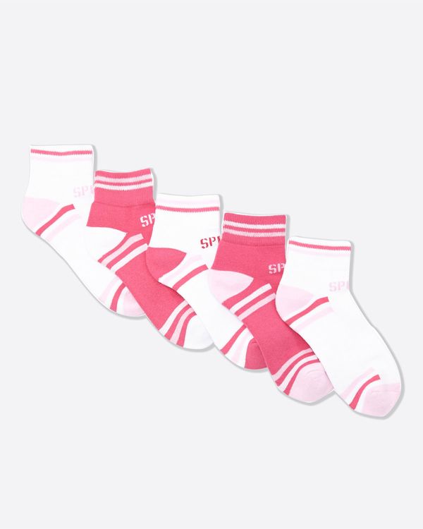 Girls Sports Socks- 5 Pack