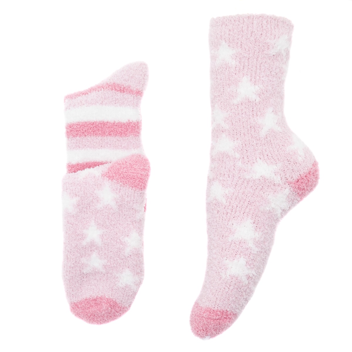 Dunnes Stores Pink 2Pk Fluffy Sock