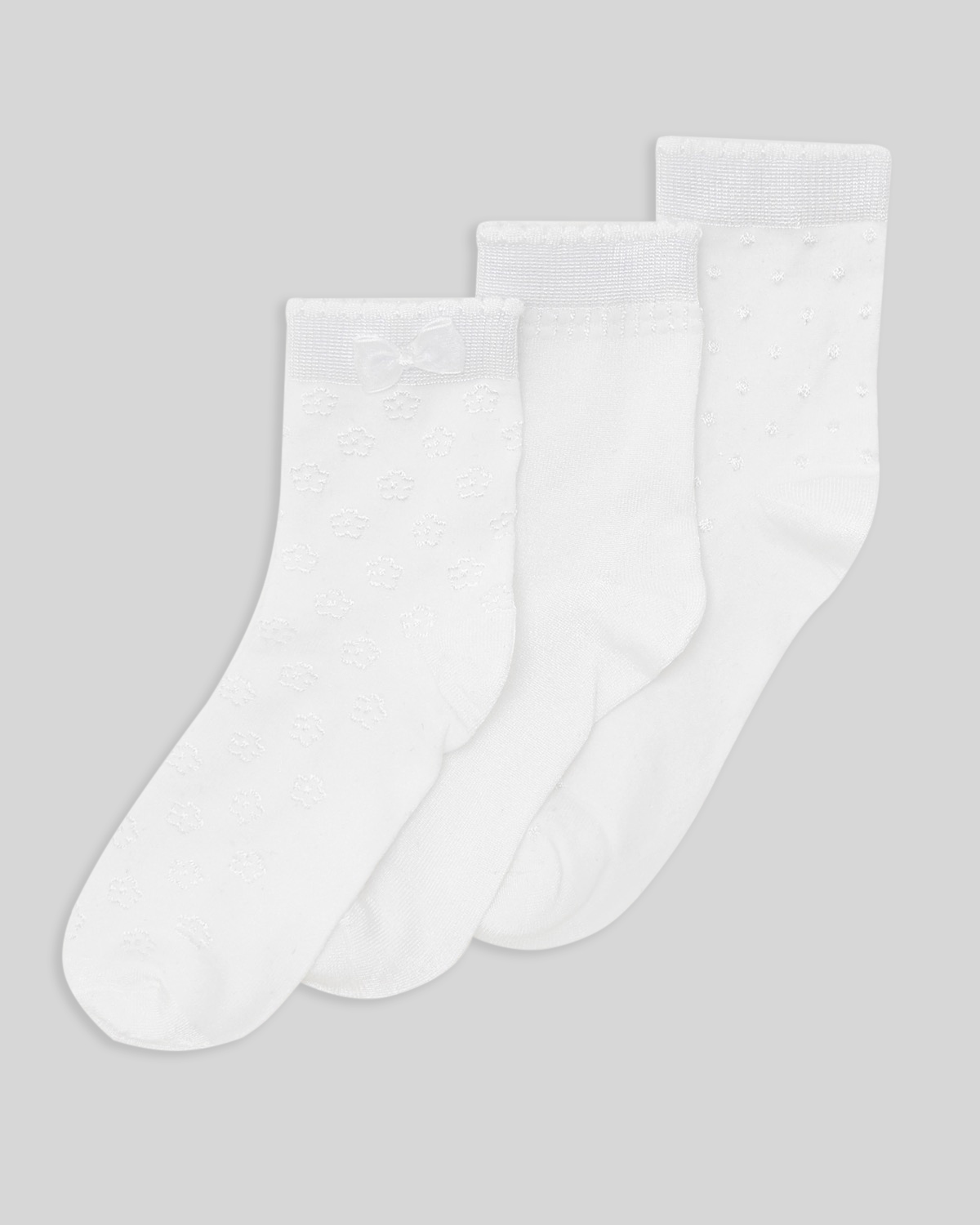 Dunnes Stores | White Occasion Socks - Pack Of 3