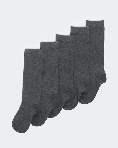 Girls Cotton Rich Knee High Socks - Pack Of 5 thumbnail
