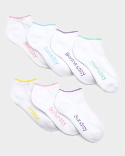 Girls Design Trainer Socks - Pack Of 7 thumbnail